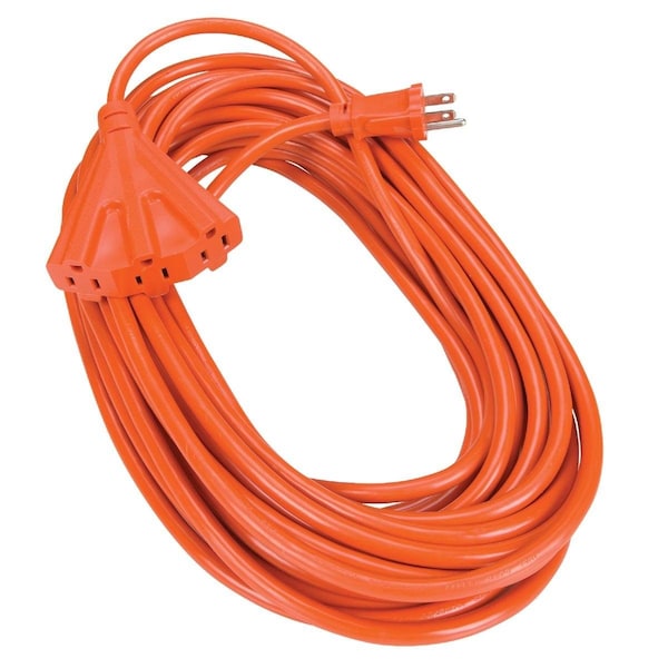 All-Source Extension Cord, 14 AWG, Indoor/Outdoor, 14/3, 3 Outlets, Orange, 50 ft OP-JTW-143-50-OR - main